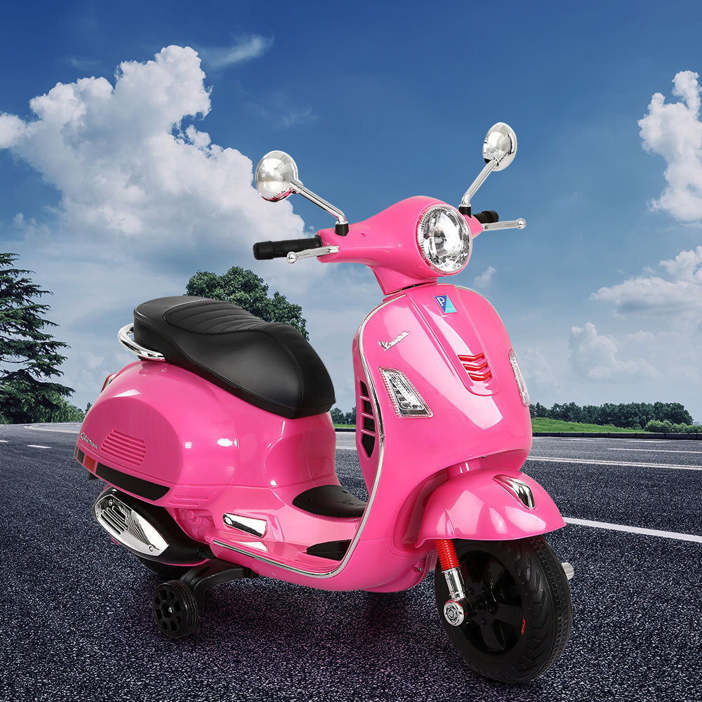 Vespa GTS Kids Electric Ride-On Motorbike Pink