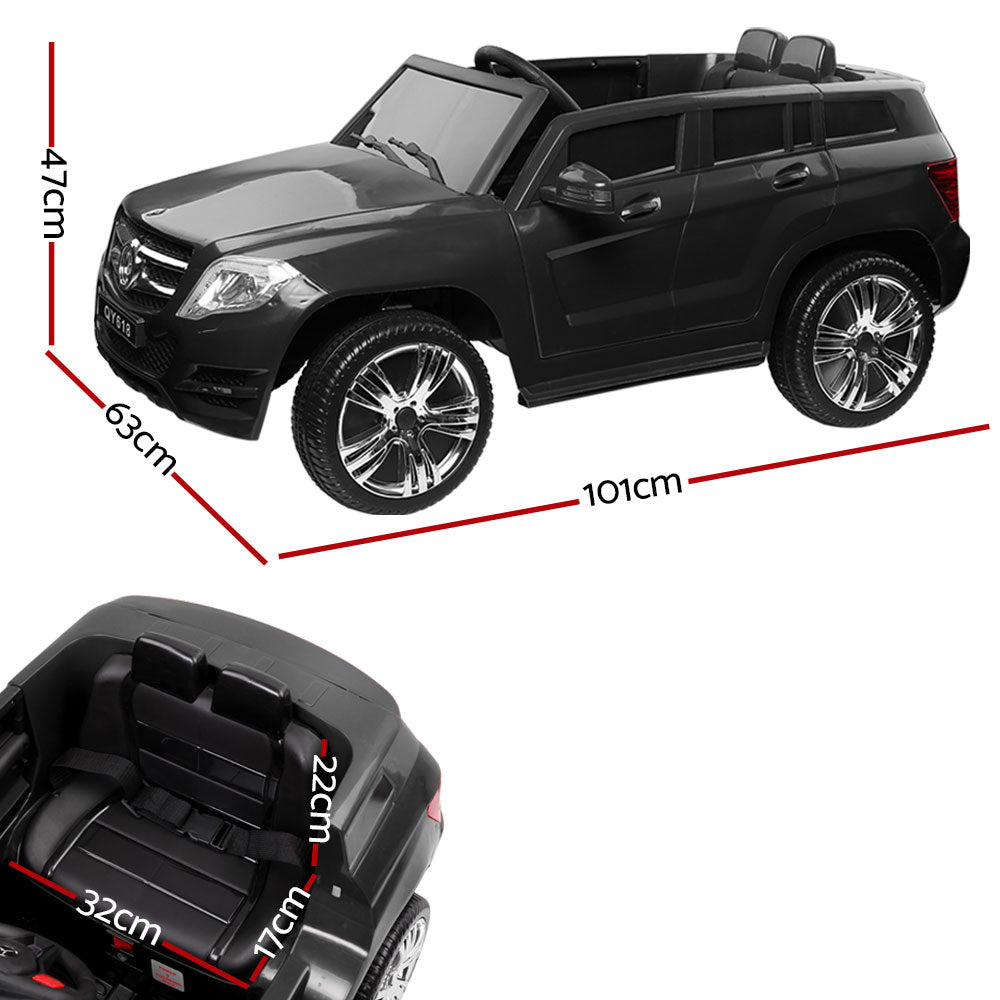 Rigo Kids Electric Ride-On SUV Mercedes-Benz ML450 Remote 12V Black
