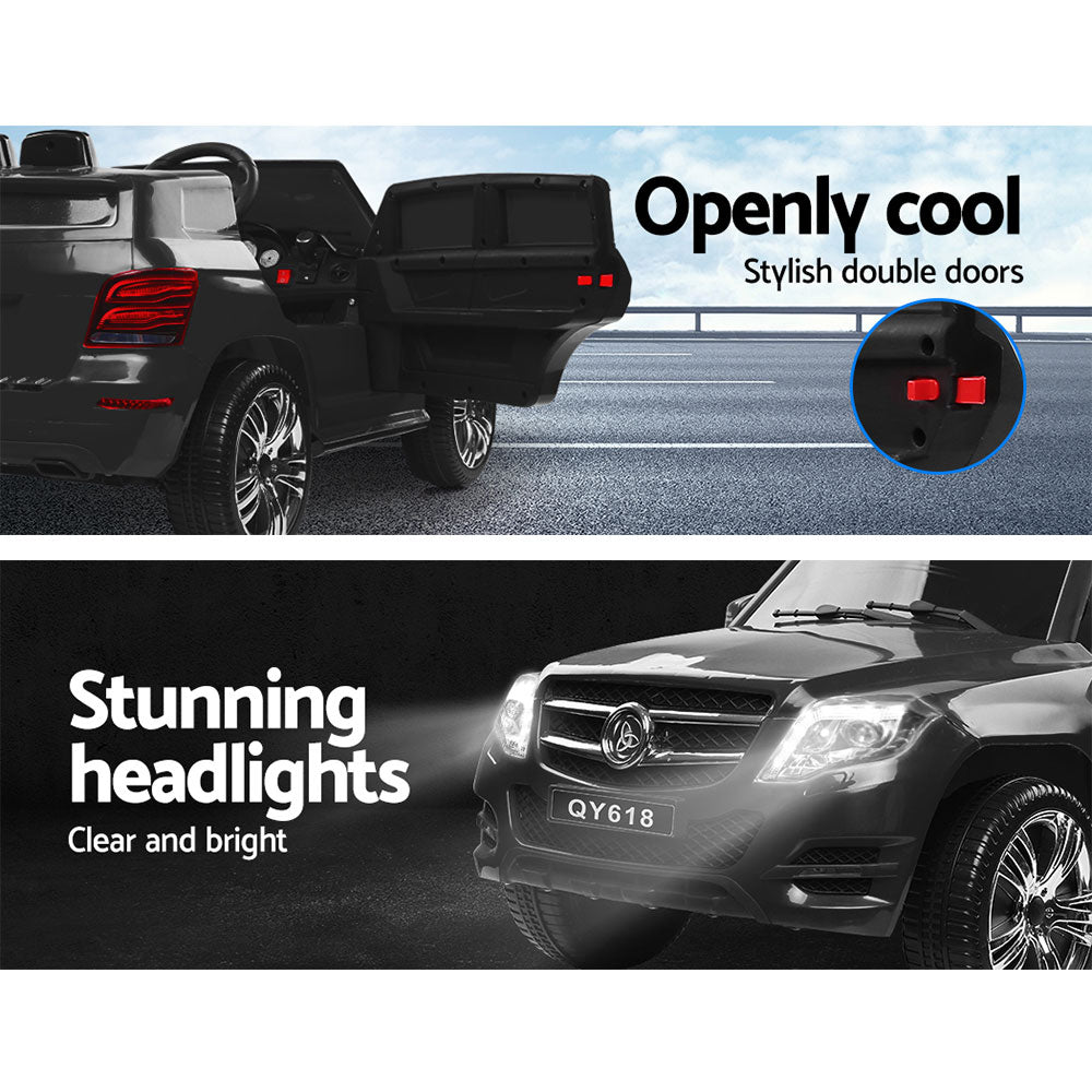 Rigo Kids Electric Ride-On SUV Mercedes-Benz ML450 Remote 12V Black