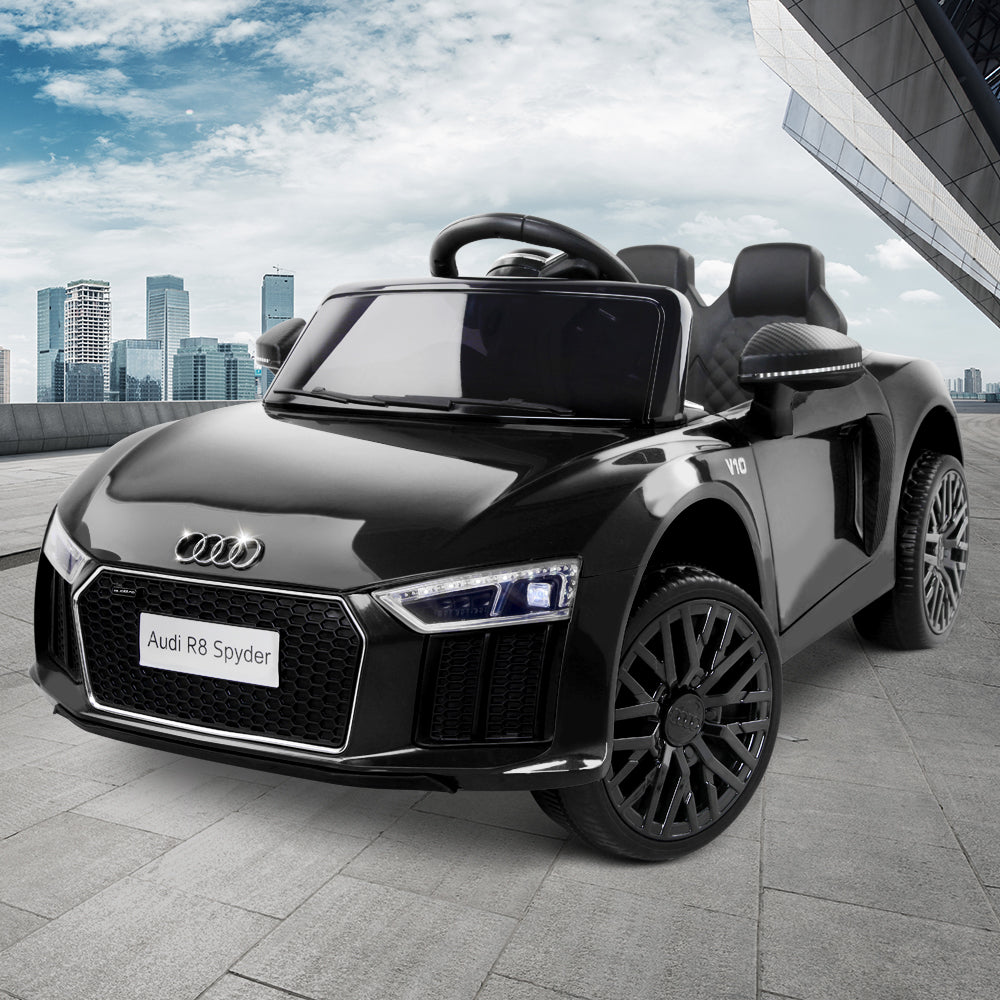 Audi R8 Spyder Kids Ride-On Car Electric Black