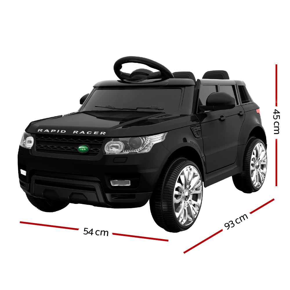 Rigo Kids Electric Ride-On SUV 12V Black Remote Control