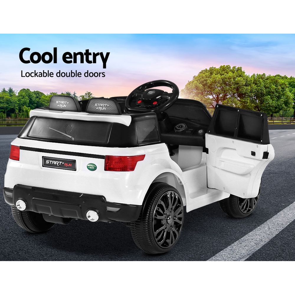 Rigo Kids Electric Ride-On SUV 12V Remote White