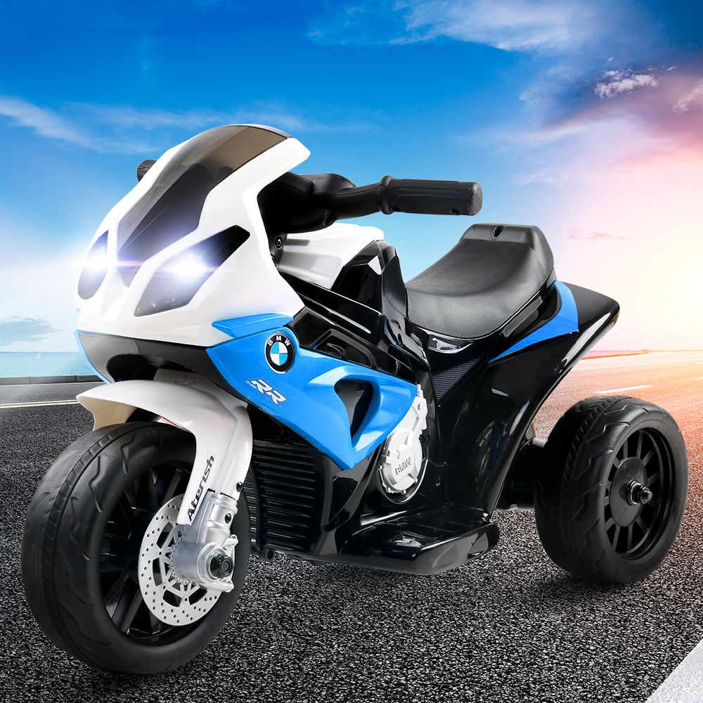 BMW S1000RR Kids Electric Ride-On Police Motorcycle Blue