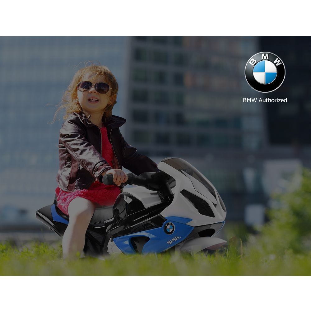 BMW S1000RR Kids Electric Ride-On Police Motorcycle Blue