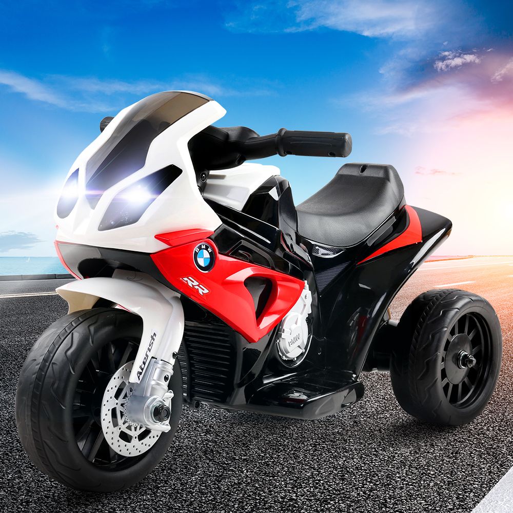 BMW S1000RR Kids Electric Ride-On Police Motorcycle Red
