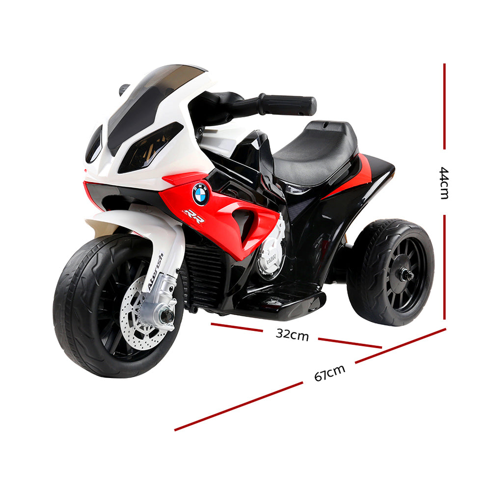 BMW S1000RR Kids Electric Ride-On Police Motorcycle Red