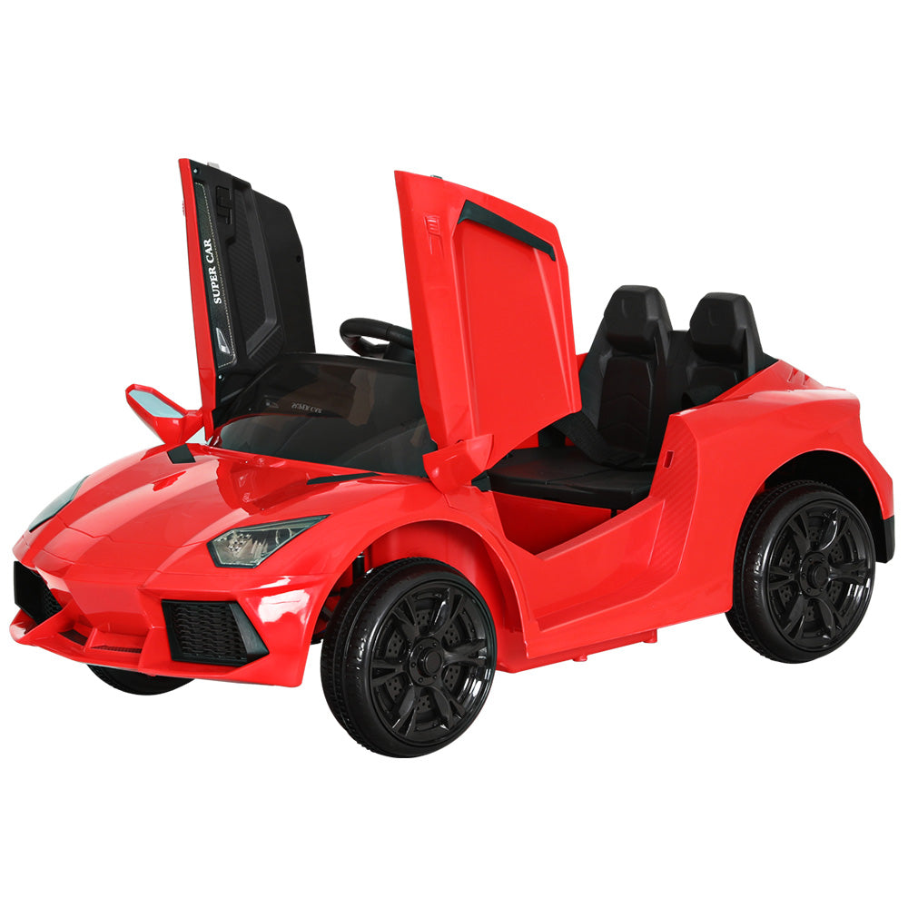 Rigo Kids 12V Electric Ride-On Car Ferrari-Inspired Red