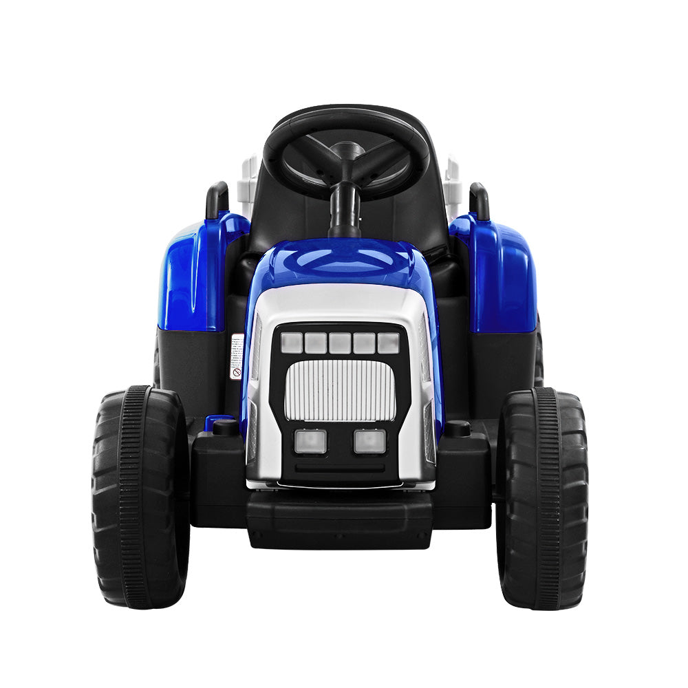 Rigo Kids 12V Electric Ride-On Tractor Blue