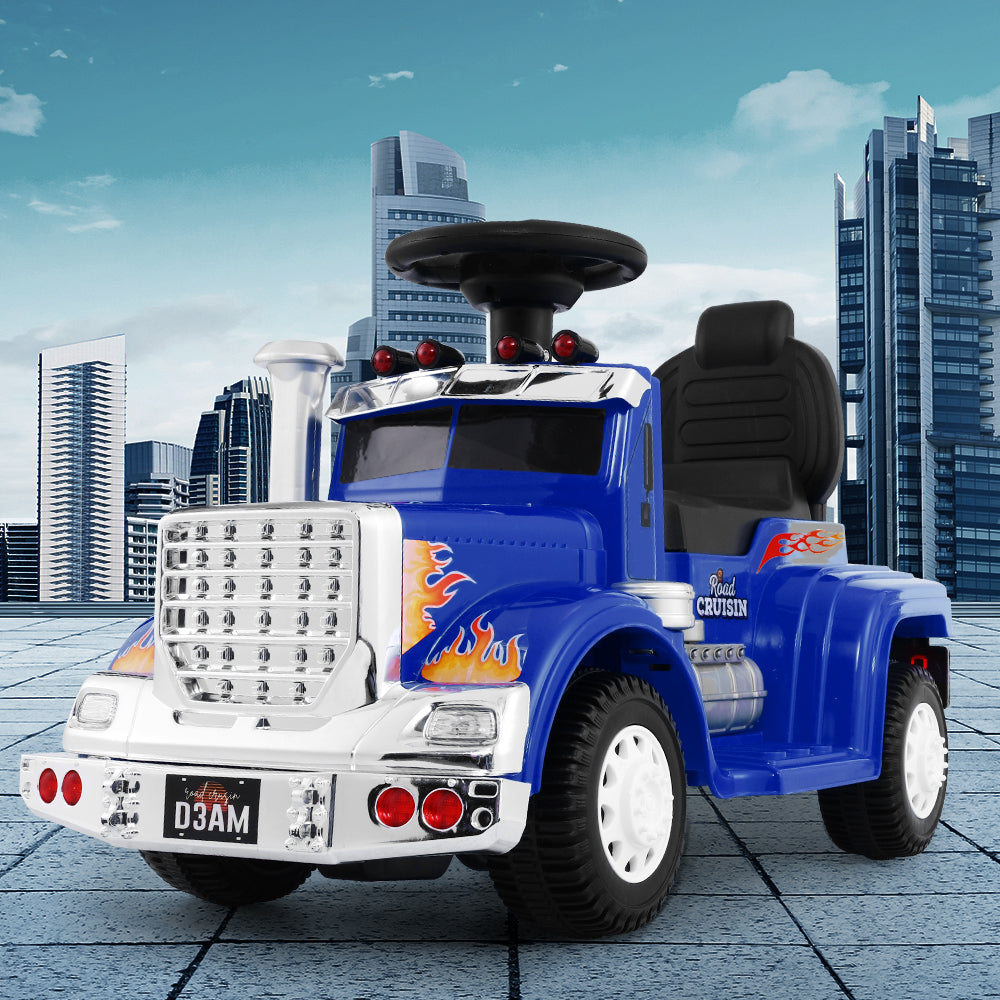 Rigo Kids Electric Ride On Truck 6V Battery Operated Blue