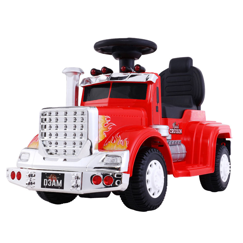 Rigo Kids 6V Electric Ride-On Truck Red