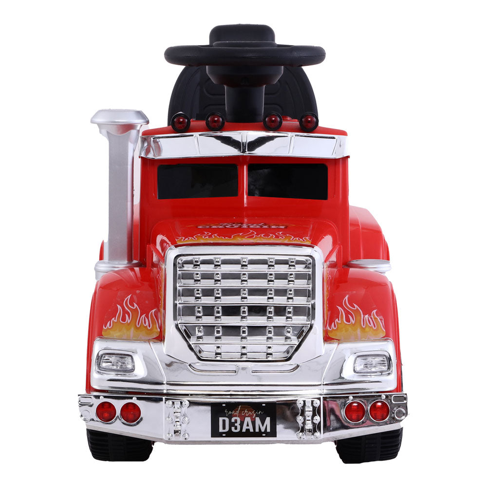 Rigo Kids 6V Electric Ride-On Truck Red