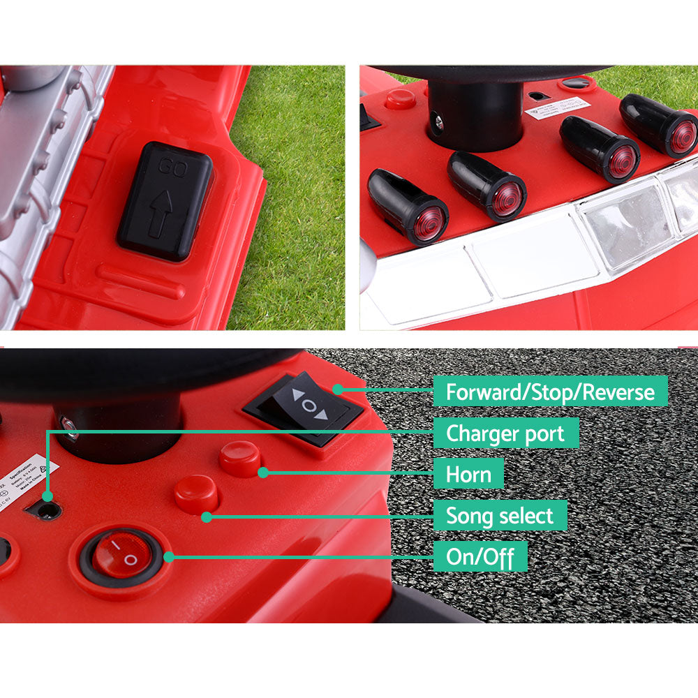 Rigo Kids 6V Electric Ride-On Truck Red