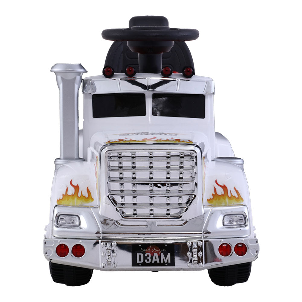Rigo Kids Electric Ride-On Truck 6V White