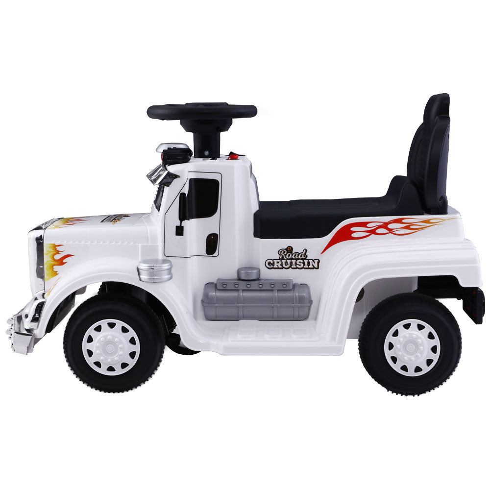 Rigo Kids Electric Ride-On Truck 6V White
