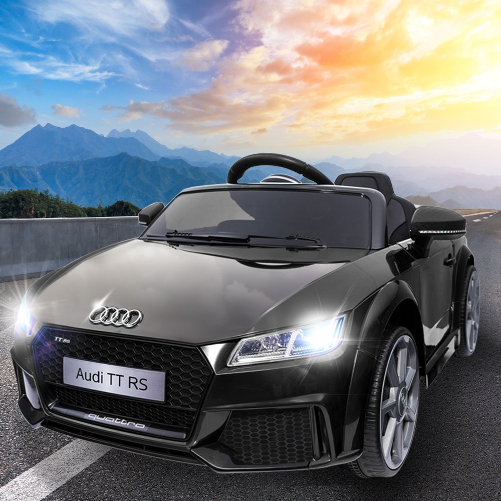 Audi TTRS Kids Electric Ride On Car 12V Remote Black