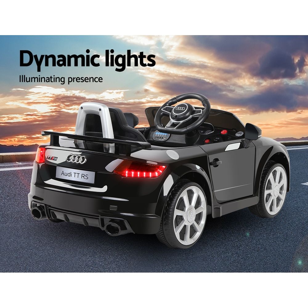 Audi TTRS Kids Electric Ride On Car 12V Remote Black