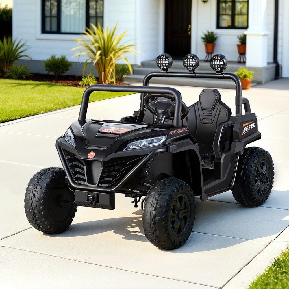Rigo Kids Ride On Car Electric Toy Remote Control Black