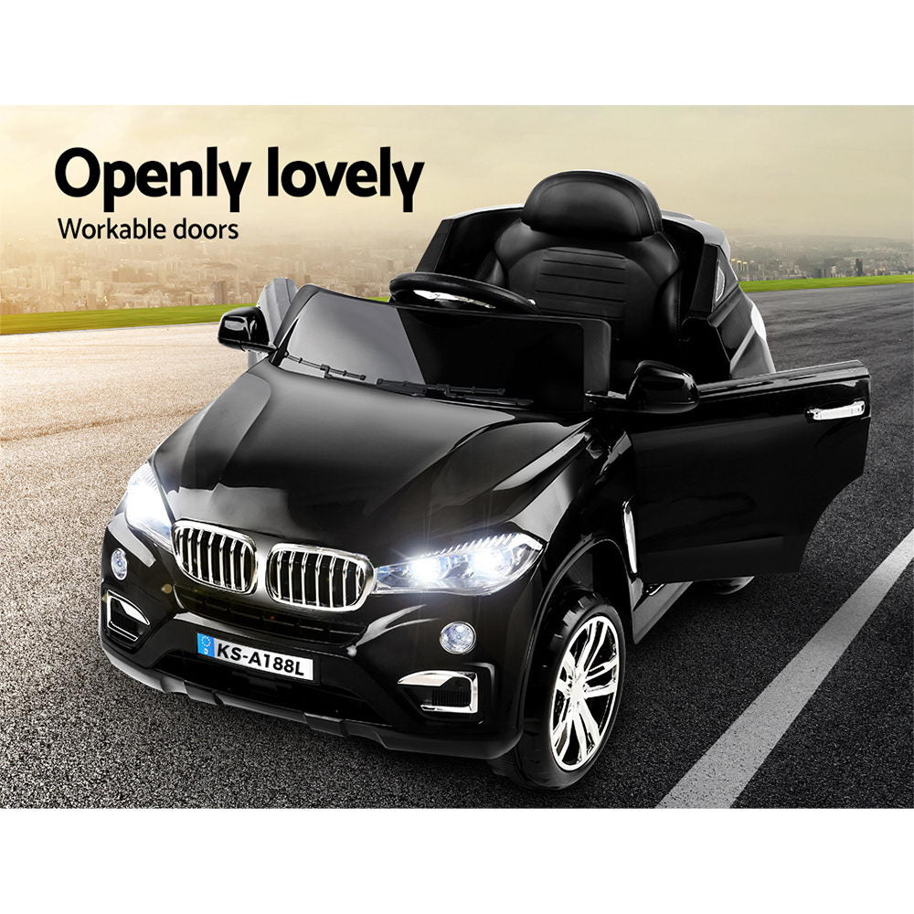 Rigo Kids Electric Ride-On SUV BMW X5-Inspired 6V Black