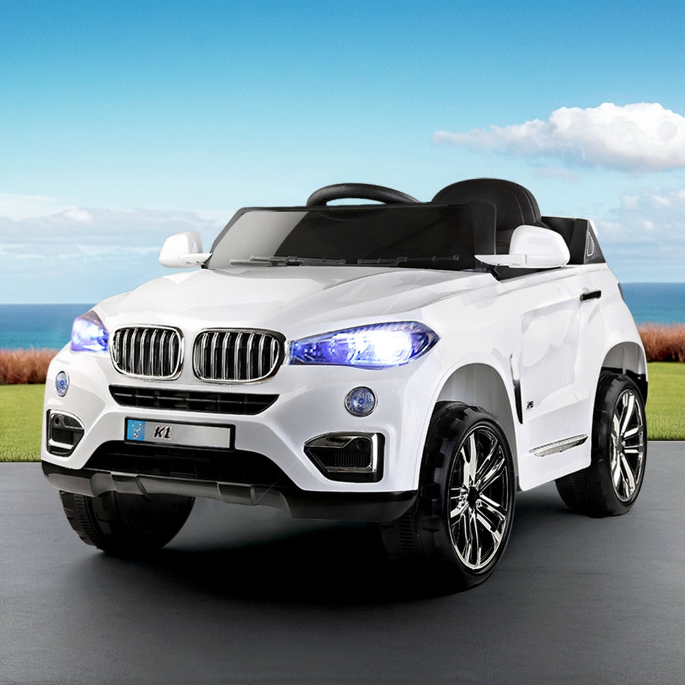 Rigo Kids Electric Ride-On SUV BMW X5-Inspired 6V White
