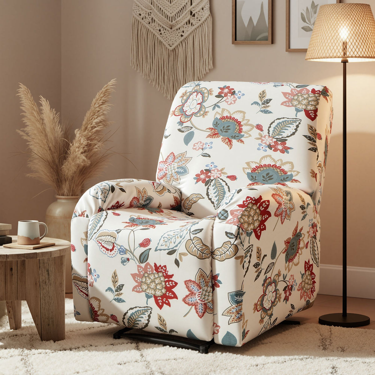 Artiss Printed Non Slip Recliner Chair Cover Single Armchair