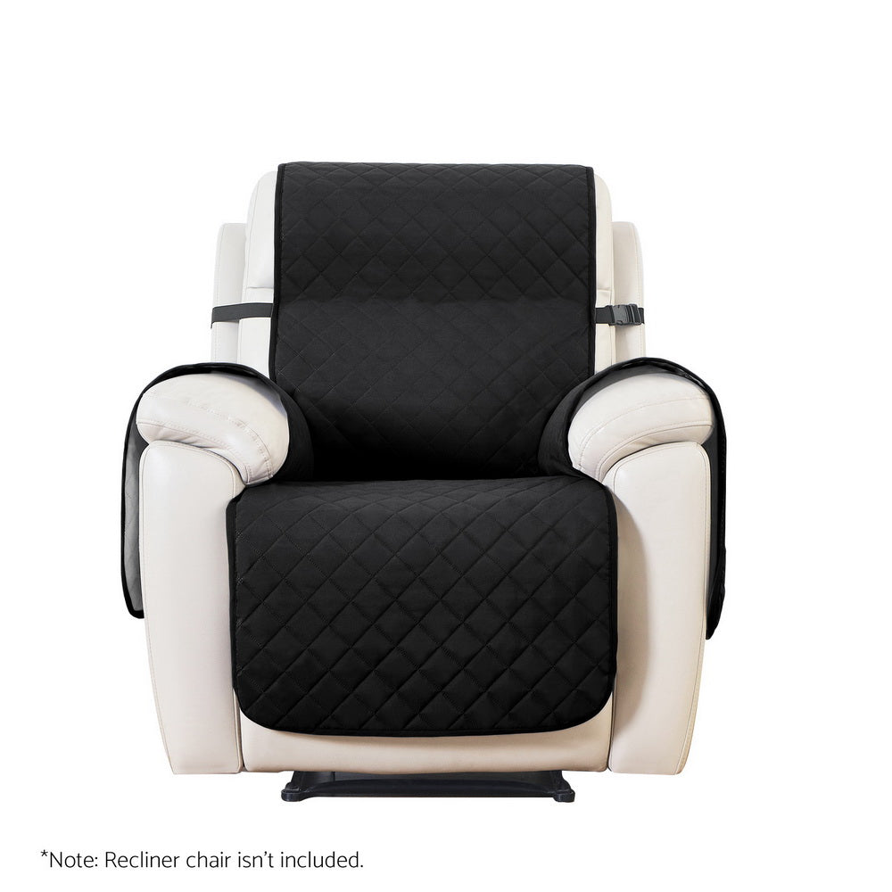 Artiss 1-Seater Recliner Chair Cover Water Resistant Black