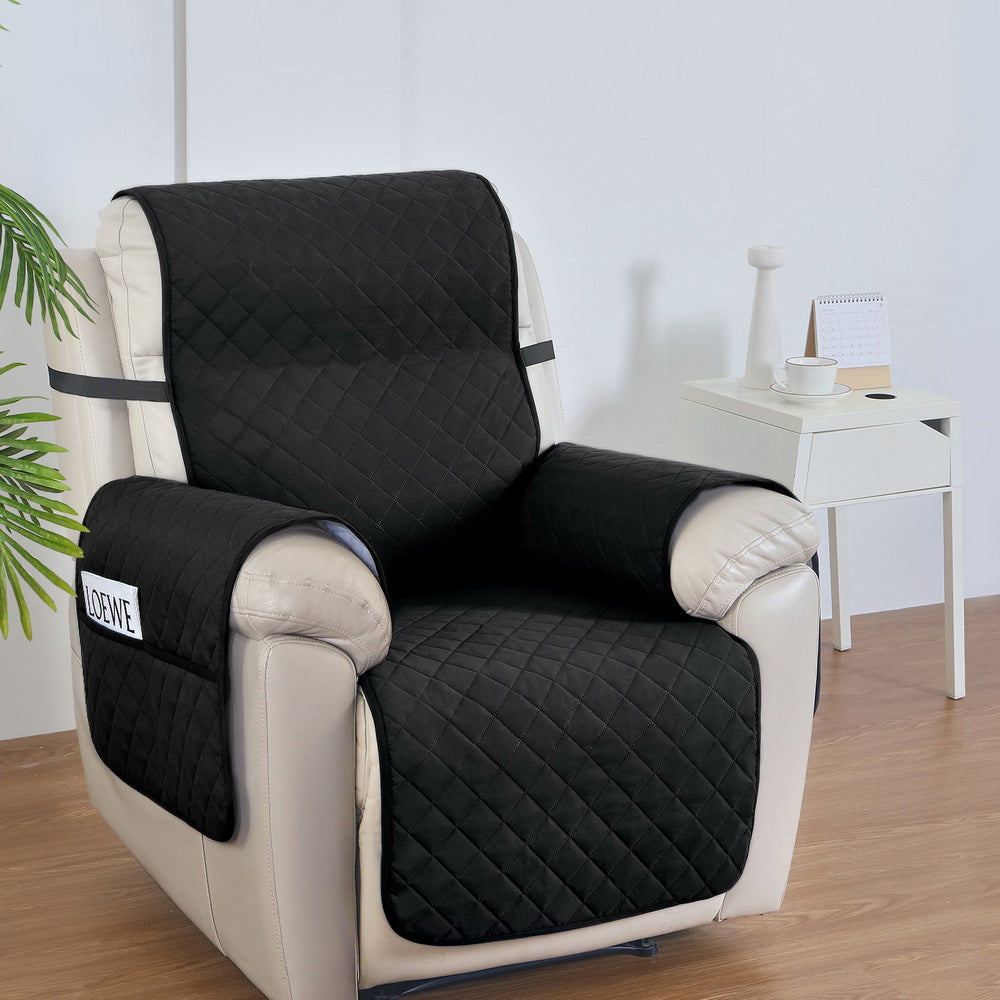 Artiss 1-Seater Recliner Chair Cover Water Resistant Black