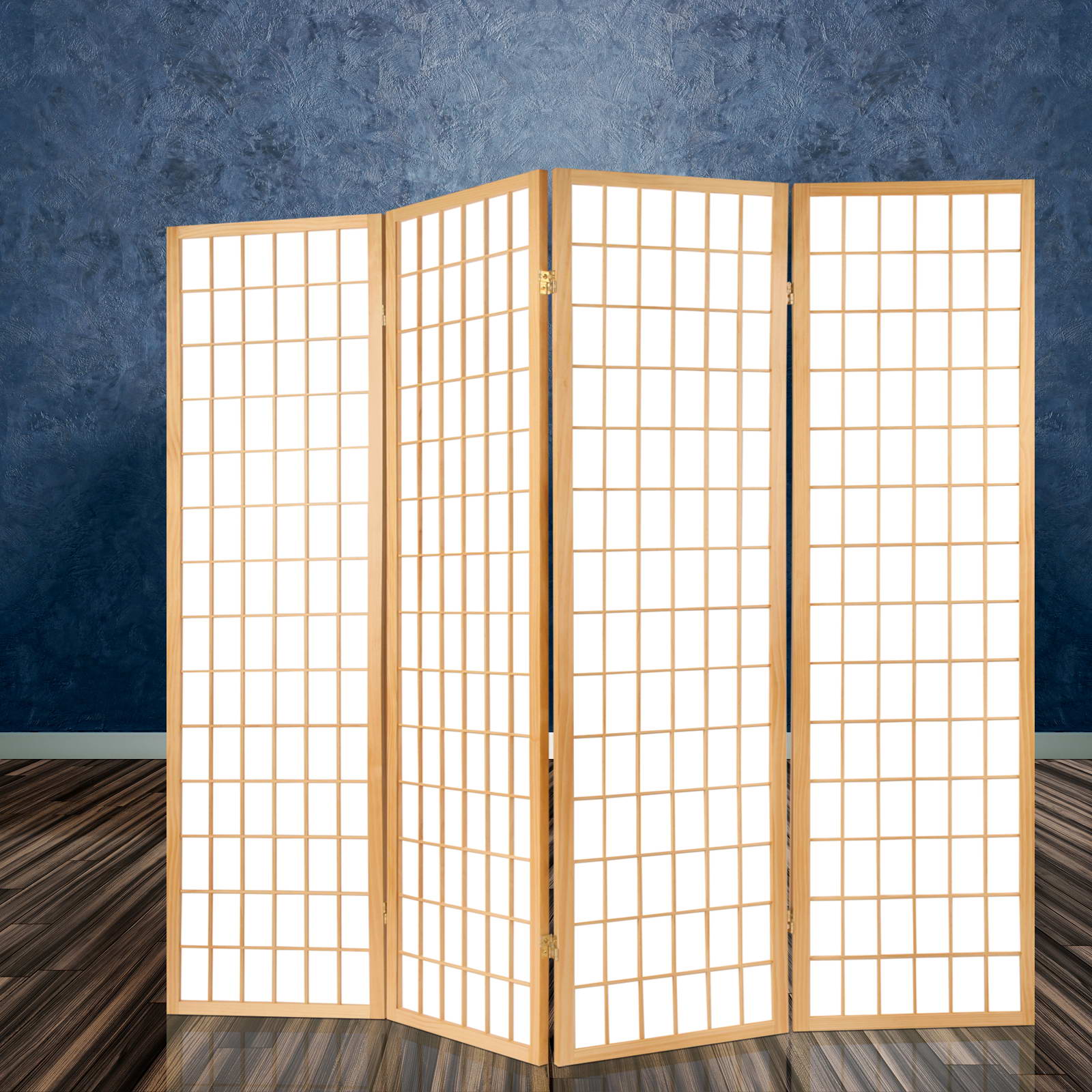Natural 6-Panel Room Divider Screen 261x179cm
