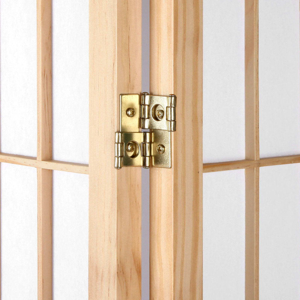 Natural 6-Panel Room Divider Screen 261x179cm