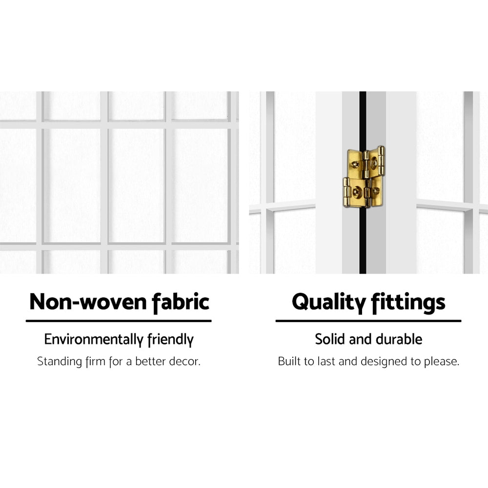 Artiss 8-Panel Room Divider Screen White 348x179cm