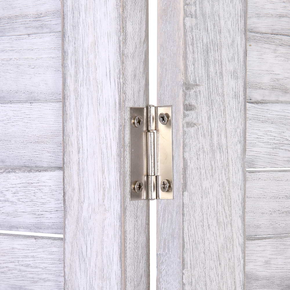 Artiss 4-Panel Room Divider Screen 163x170cm Shelf White