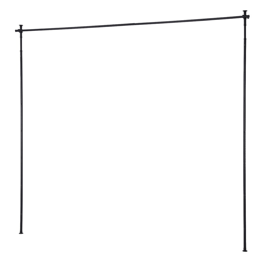 Artiss Room Divider Extendable Curtain Rod 74-182cm Black
