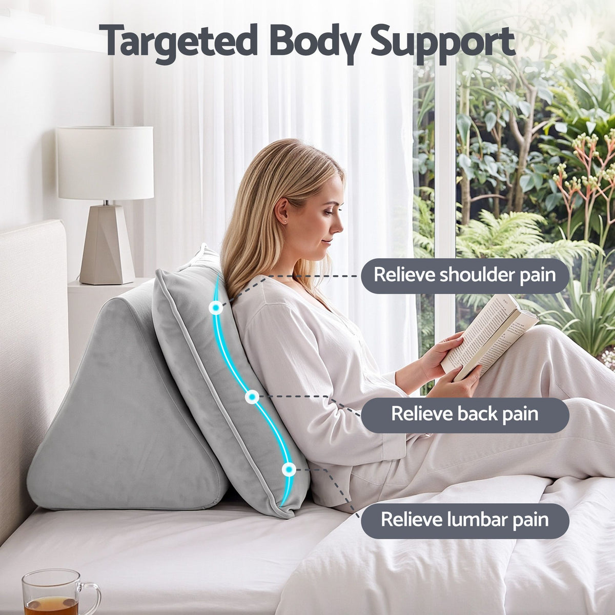 Giselle Bedding Back Support Pillow for Sitting in Bed