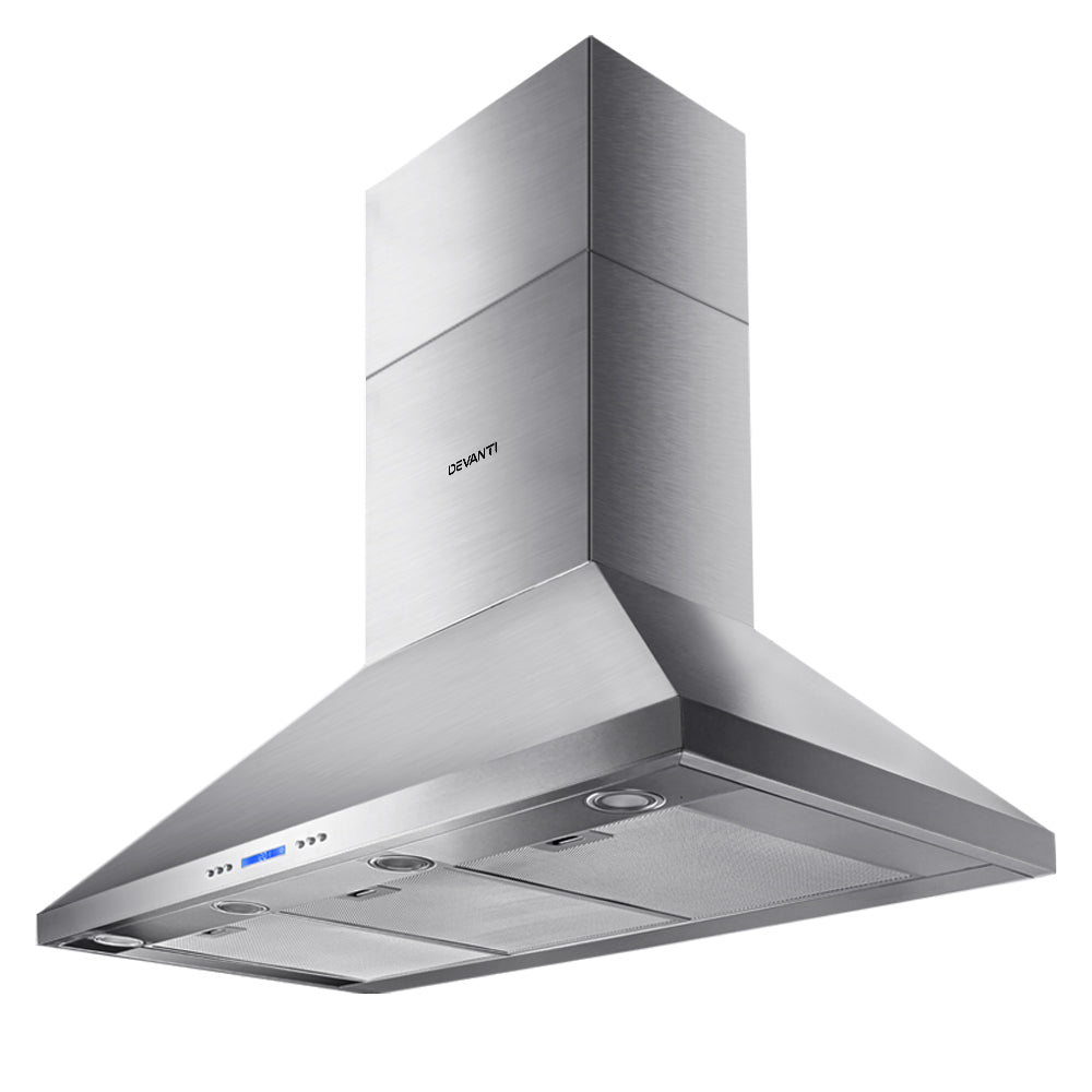Devanti 1200mm Commercial Range Hood Stainless Steel Silver