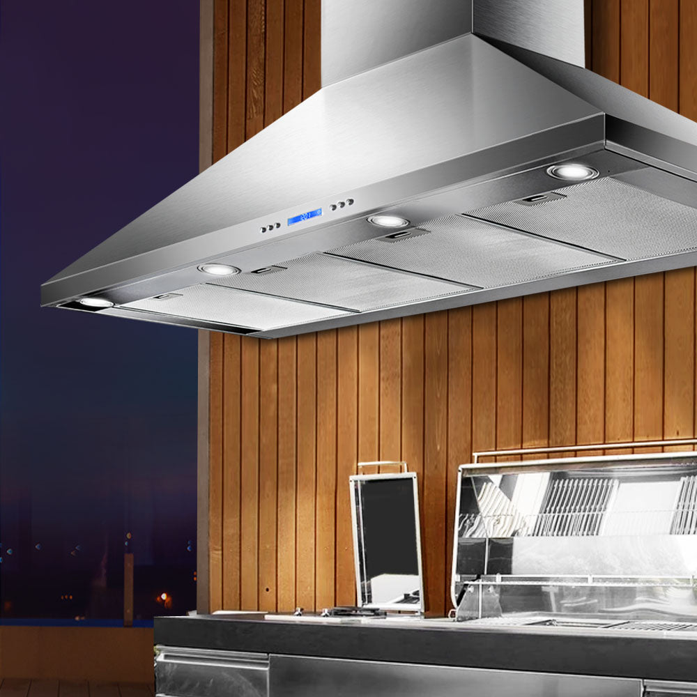 Devanti 150cm Commercial Rangehood Wall Mount Silver