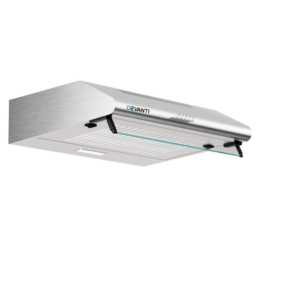 Devanti 60cm Range Hood Stainless Steel LED Light