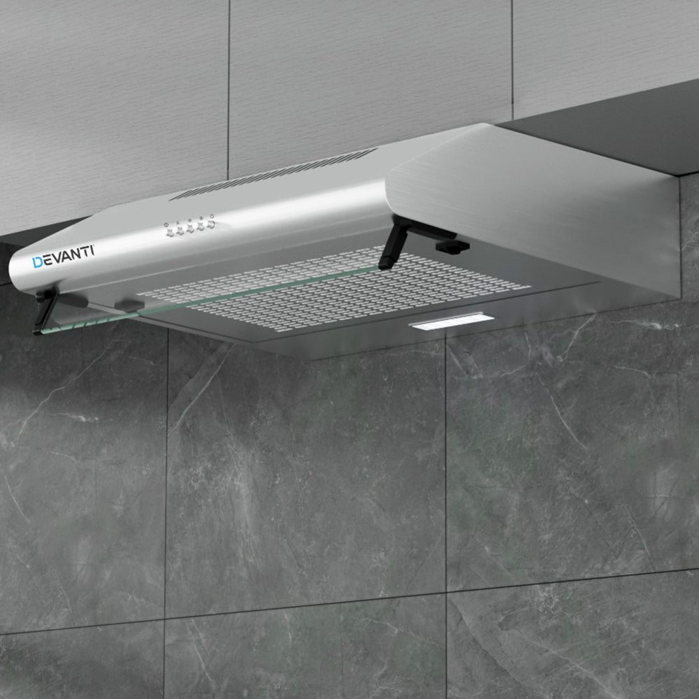 Devanti 60cm Range Hood Stainless Steel LED Light