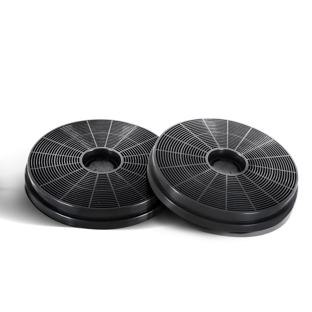 Devanti 17cm Range Hood Carbon Charcoal Filters Replacement Black X2