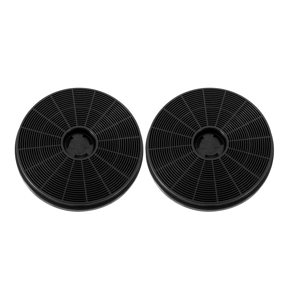 Devanti 17cm Range Hood Carbon Charcoal Filters Replacement Black X2