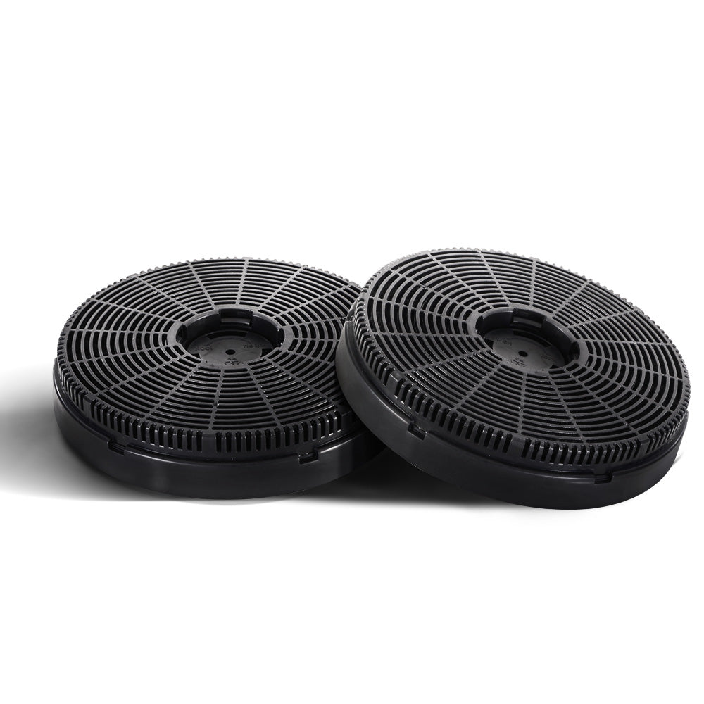 Devanti 16cm Range Hood Carbon Charcoal Filters Black X2
