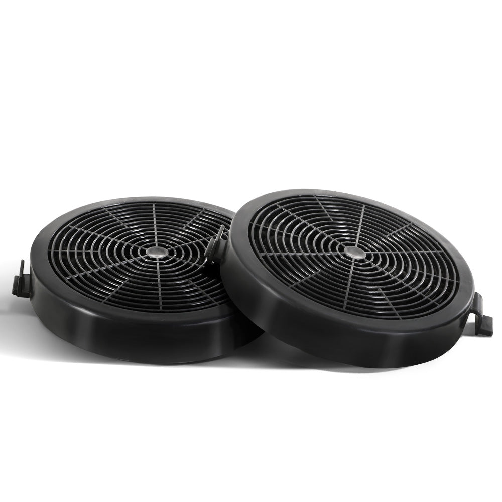 Devanti 11cm Range Hood Carbon Charcoal Filters Replacement Black X2