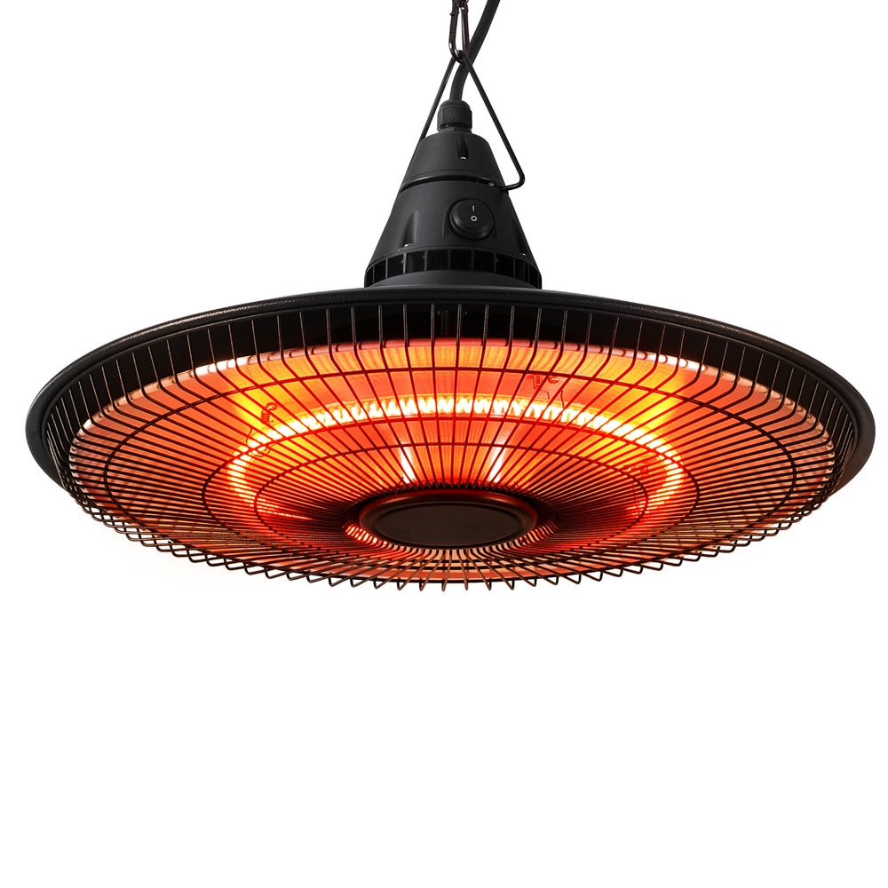 Devanti 1500W Hanging Infrared Patio Heater Black IP65