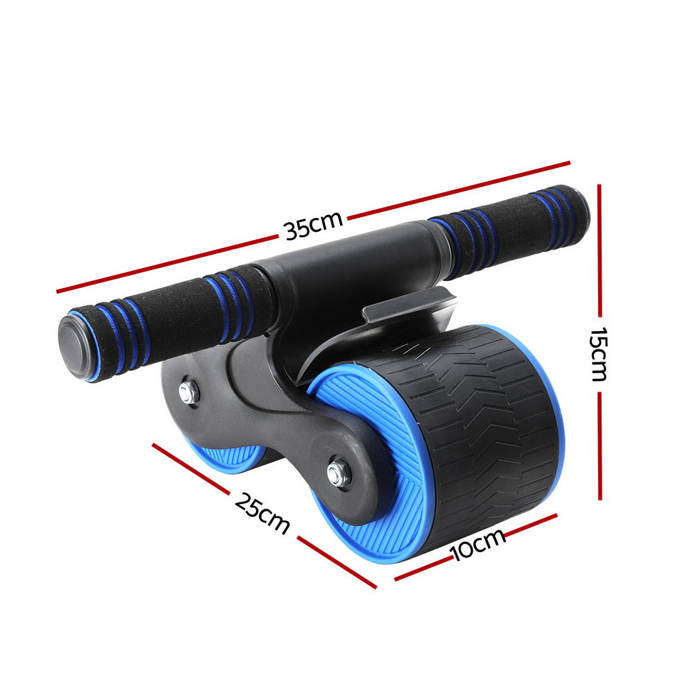 Everfit Ab Roller Automatic Rebound Blue Home Gym Equipment