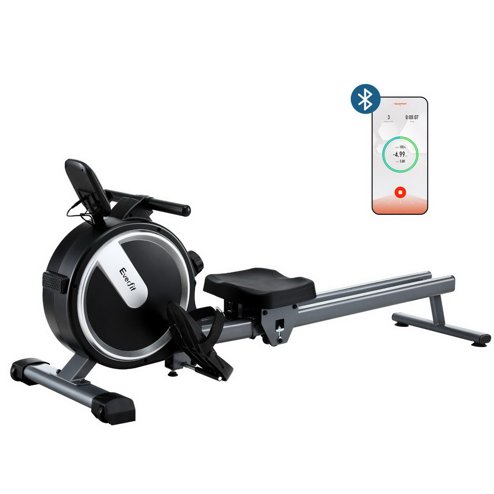 Everfit Magnetic Rowing Machine 16 Level Black