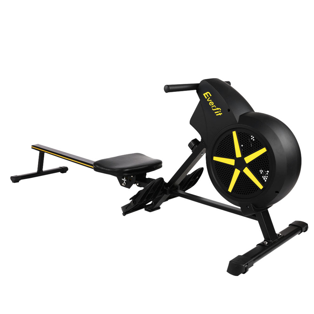 Everfit Air Rower Exercise Machine 8-Level Black