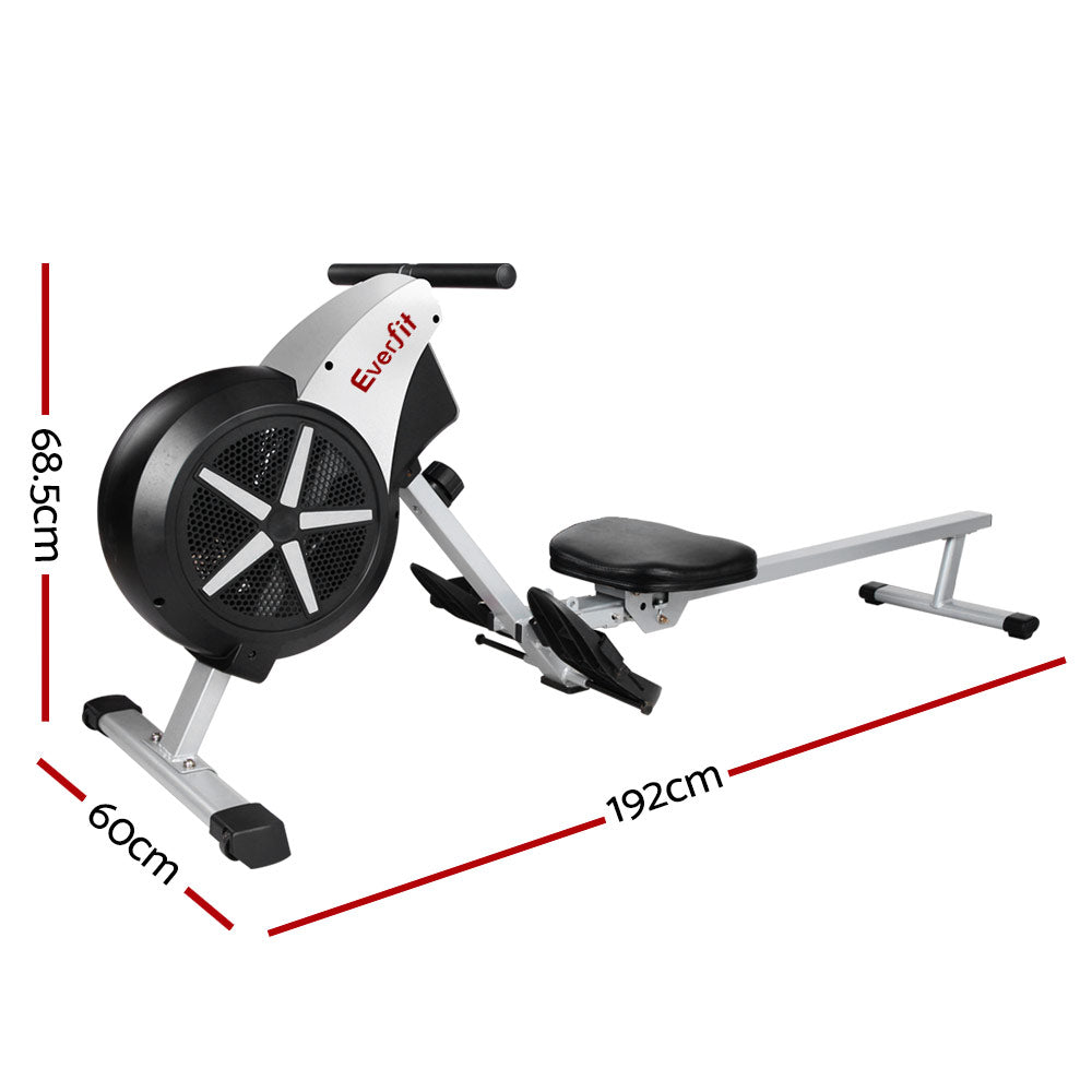 Everfit 8-Level Rowing Machine Air Resistance Steel Frame