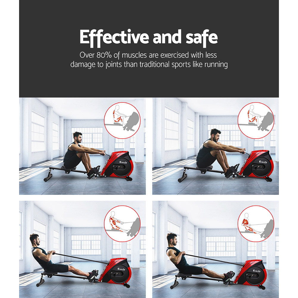 Everfit Home Rowing Machine Elastic Rope Resistance Fitness Equipment