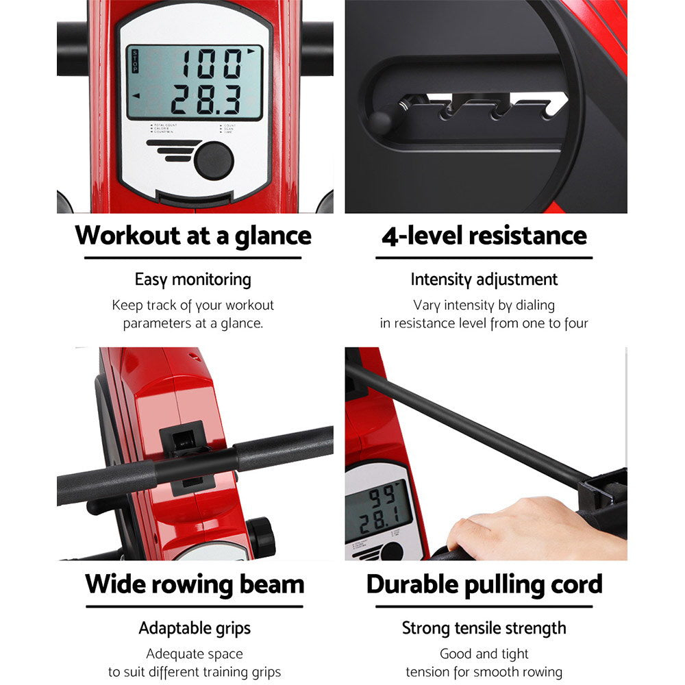 Everfit Home Rowing Machine Elastic Rope Resistance Fitness Equipment