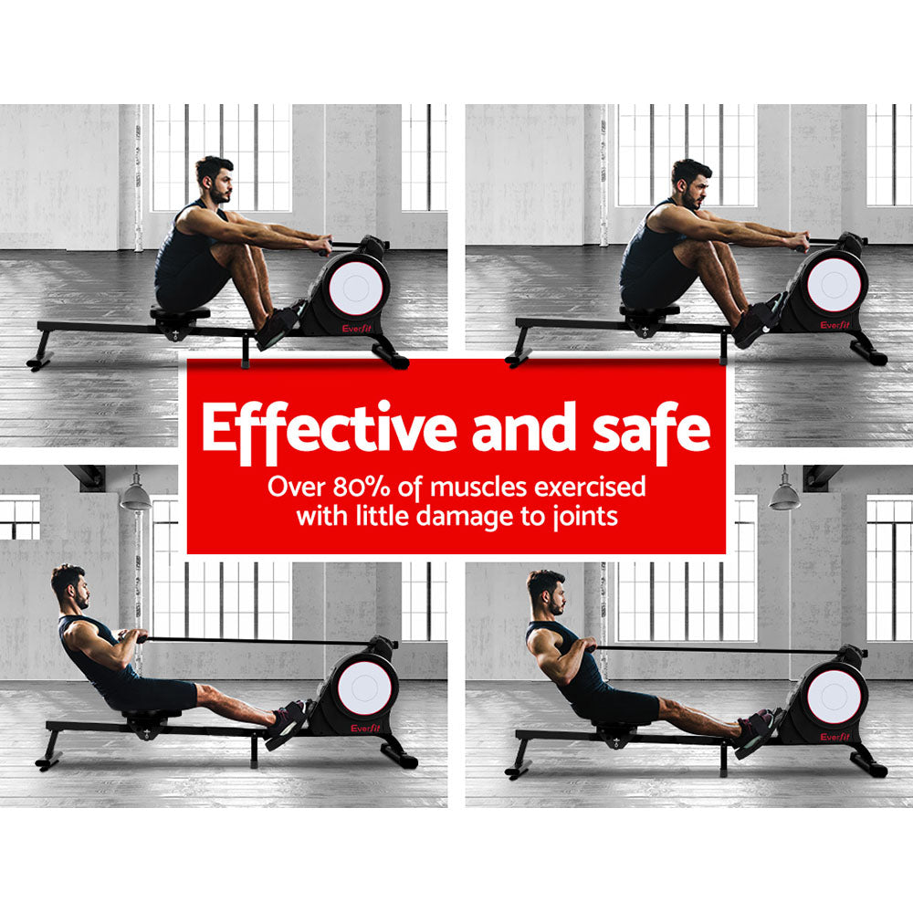 Everfit Magnetic Rowing Machine 8-Level Resistance Home Gym