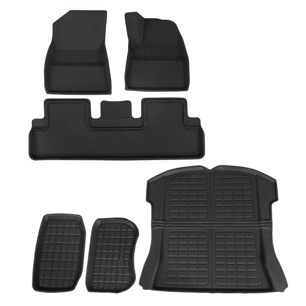 Weisshorn Tesla Model 3 Rubber Floor Mats Set Black