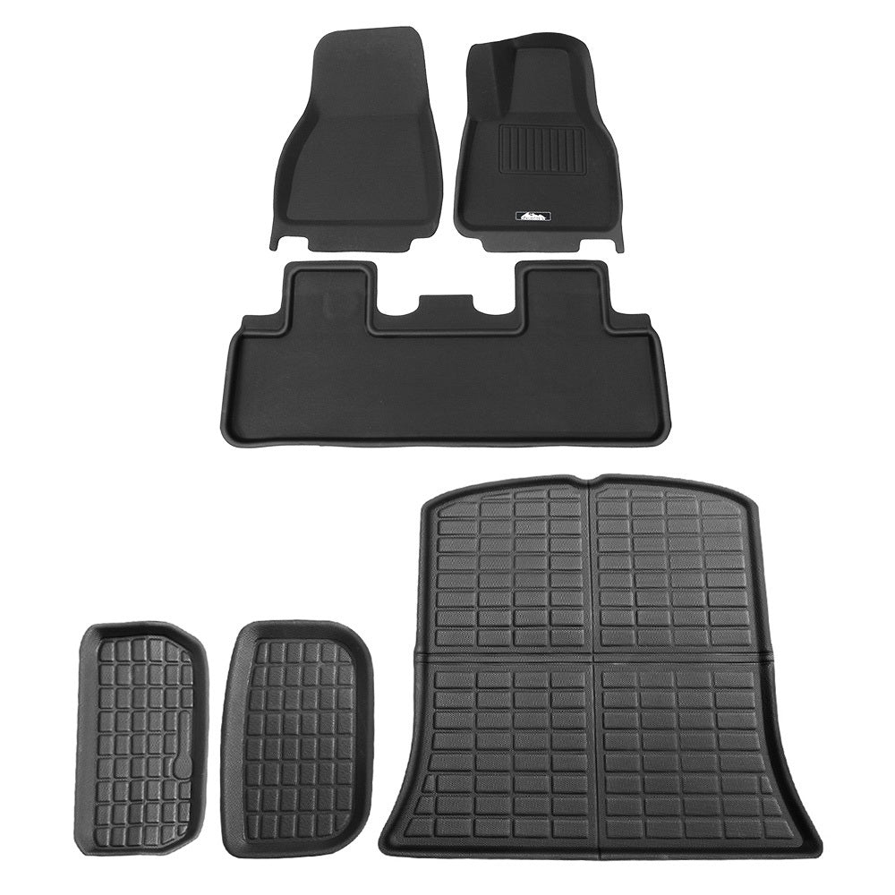 Weisshorn Tesla Model Y 2021-2023 Rubber Floor and Cargo Mats Black